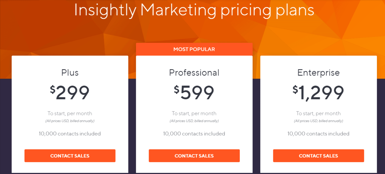 Insightly pricing