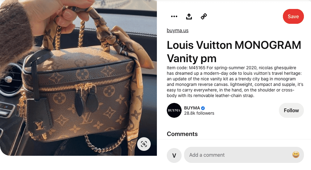 Louis Vuitton 2020 pre-owned Monogram Reverse Vanity PM two-way