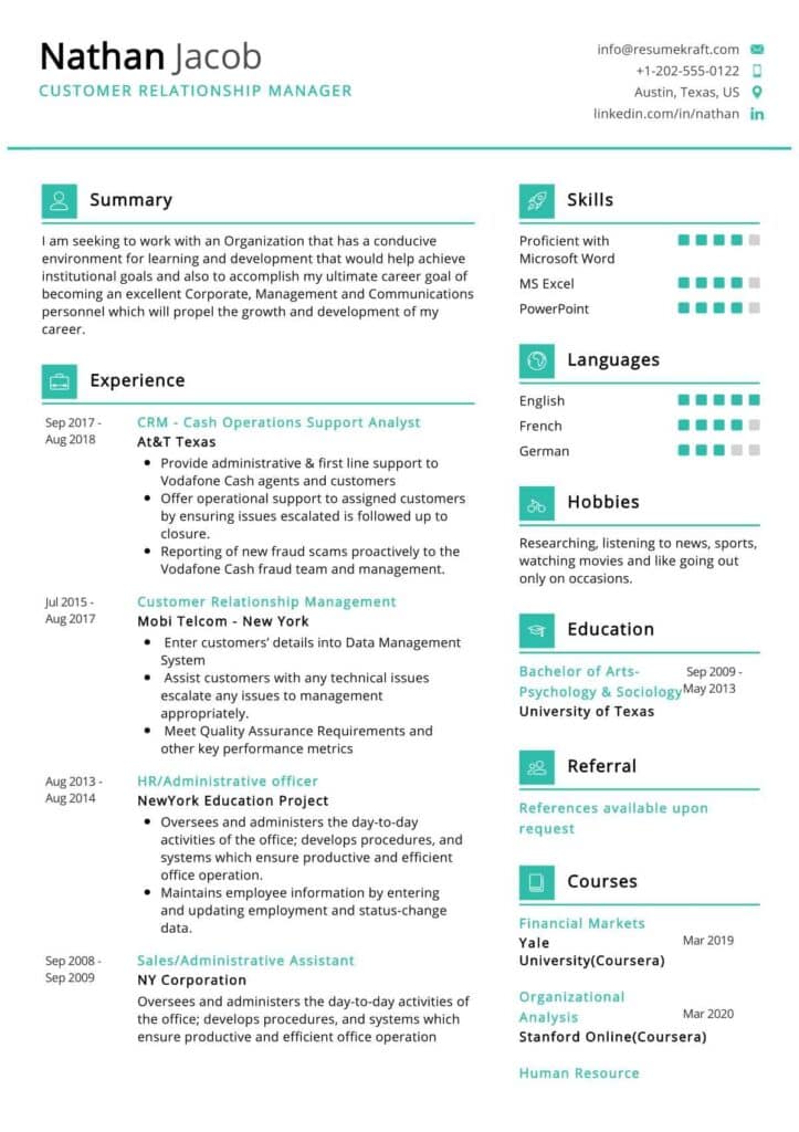 Crm Experience In Resume: The Only Guide You’ll Need