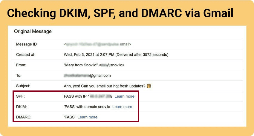 How to set up DMARC - email header