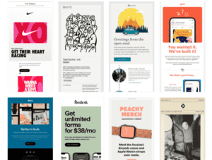 Email design examples