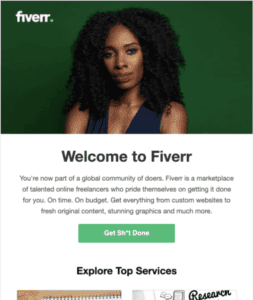 Fiverr email example